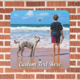 Upload Your Photo Metal Signs Personalized Text