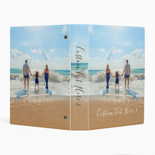 Upload Your Photo Mini Binder Gift Add Custom Text