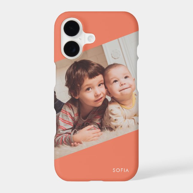 Upload Your Photo Monogram Iphone Case (Back)