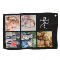 Upload your photo name monogrammed golf towel Upload your photo name monogrammed golf towel