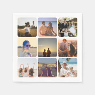 Upload your photo napkins