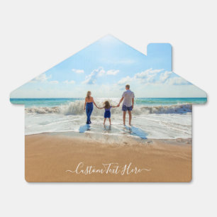 Upload Your Photo Outdoor Sign with Custom Text