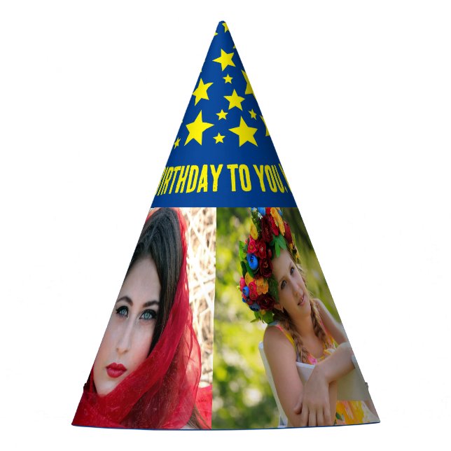 Upload your photo party hat (Front)