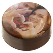 Upload your photo | personalize | chocolate chocolate dipped oreo (Angled)
