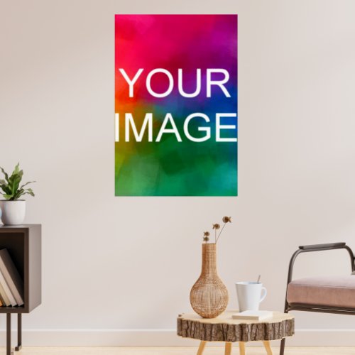 Upload Your Photo Personalized Template Large Poster