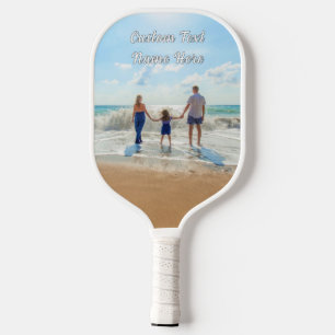 Upload Your Photo Pickleball Paddle Add Text Name