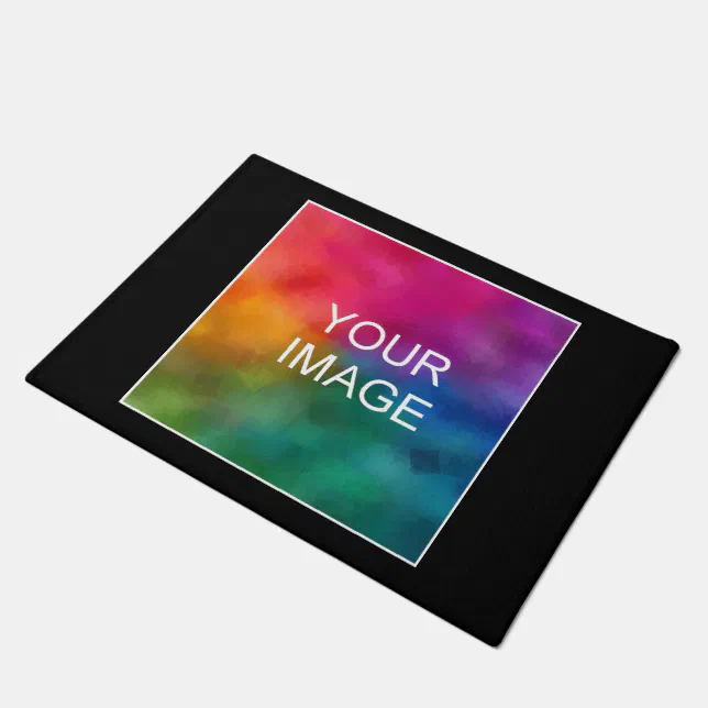 Upload Your Photo Picture Image Logo Here Add Text Doormat | Zazzle
