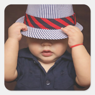 Upload your photo square sticker