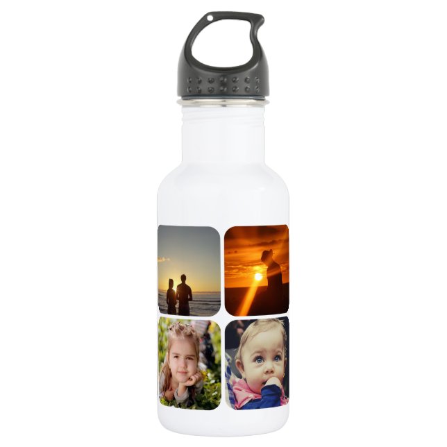 Upload your photo stainless steel water bottle (Front)