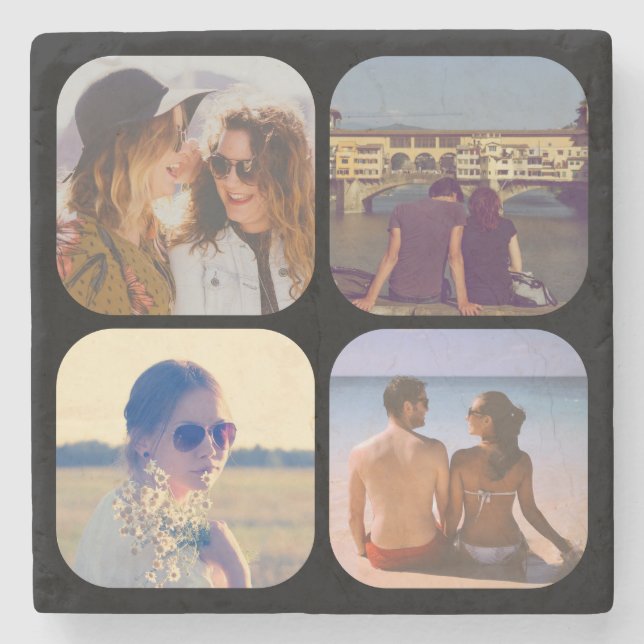 Upload your photo stone coaster (Front)