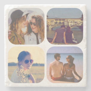 Upload your photo stone coaster