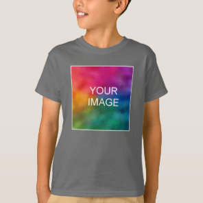 Upload Your Photo Template Youth Kids Boys Online T-Shirt