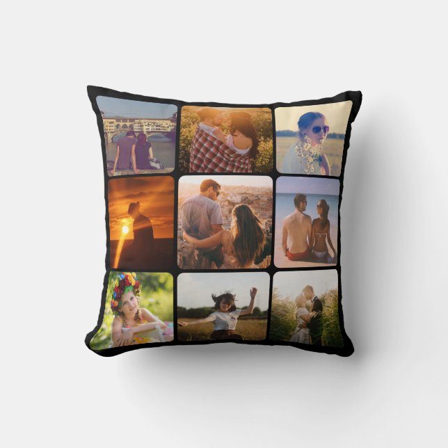 Upload your photo throw pillow (Front)