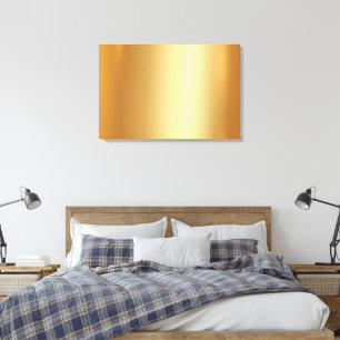 Upload Your Photo to Blank Gold Background Glamour Canvas Print