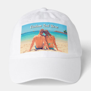 Upload Your Photo Trucker Hat Gift Custom Text