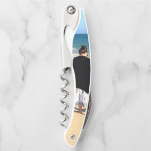 Upload Your Photo Waiter's Corkscrew Custom Text