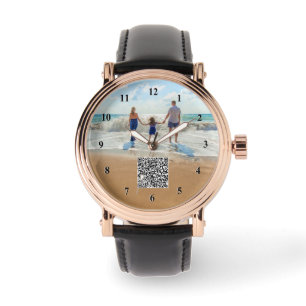 Upload Your Photo Watch Add QR Code Scan Info