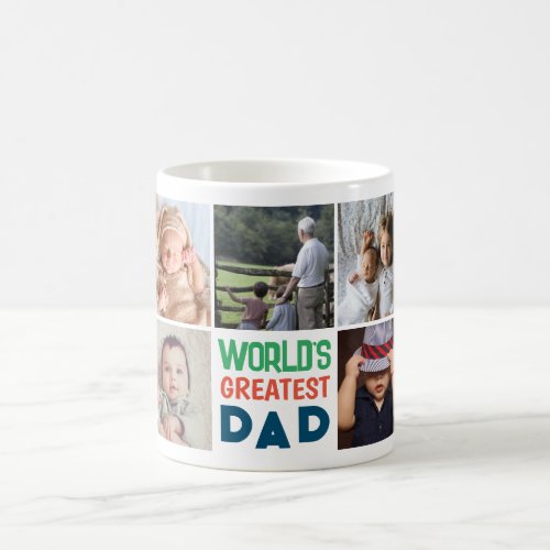 Upload your photo worlds greatest dad coffee mug