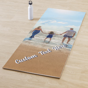 Upload Your Photo Yoga Mat Add Text Name
