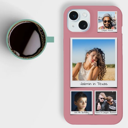 Upload Your Photos Dusty Pink Slim iPhone 15 Plus Case