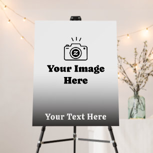 Upload Your Picture and Wording Foam Board
