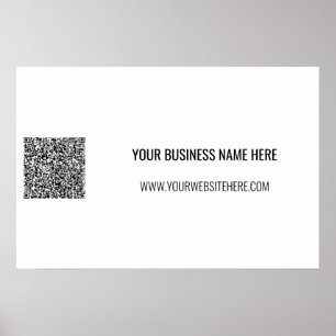 Upload Your QR Code Add Text Promotional Poster