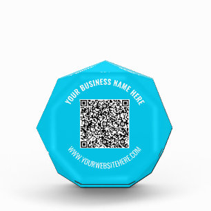 Upload Your QR Code Custom Text Acrylic Award Gift