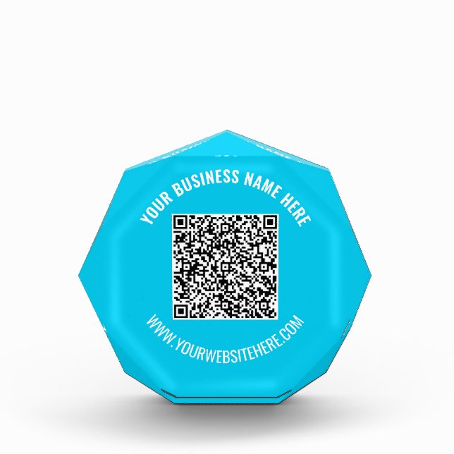 Upload Your QR Code Custom Text Acrylic Award Gift (Front)