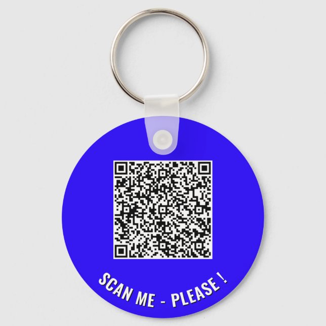 Upload Your QR Code Keychain Example Choose Colors (Front)