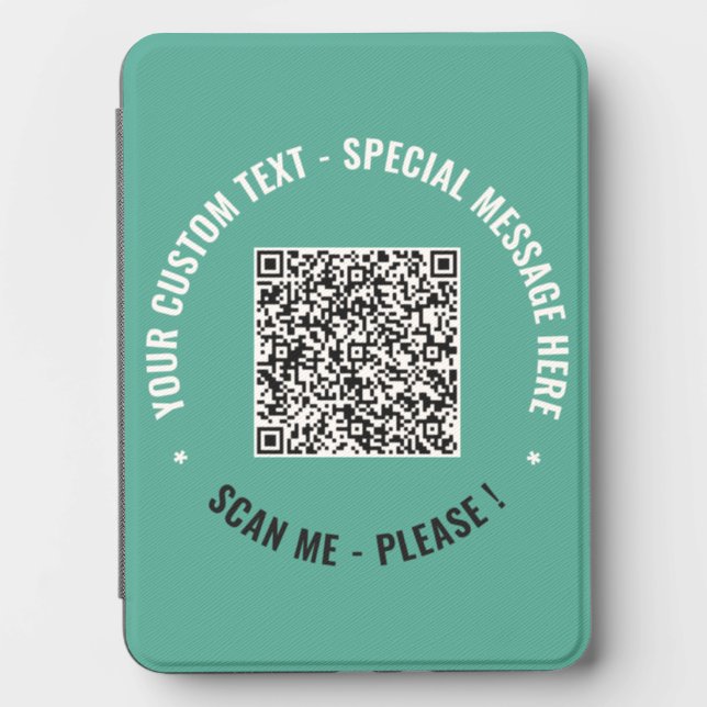 Upload Your QR Code Kindle Cover Add Custom Text (Front)
