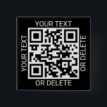 Upload Your QR Code Modern Website or Scan to Pay Button<br><div class="desc">Share any website or payment app with a custom scannable QR code square button. All wording on this template is simple to personalize or delete, and the image can be replaced with your QR code, logo or photo. The colors and font styles also are also easy to change using the...</div>