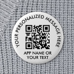 Upload Your QR Code Simple Payment App or Website Button<br><div class="desc">Share your payment app or website with a custom scannable QR code round button. All wording on this template is simple to personalize or delete, and the image can be replaced with your QR code, logo or photo. The colors and font styles also are also easy to change using the...</div>