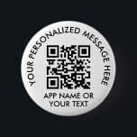 Upload Your QR Code Simple Payment App or Website Button<br><div class="desc">Share your payment app or website with a custom scannable QR code round button. All wording on this template is simple to personalize or delete, and the image can be replaced with your QR code, logo or photo. The colors and font styles also are also easy to change using the...</div>
