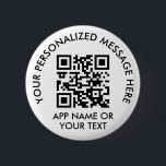Upload Your QR Code Simple Payment App or Website Button<br><div class="desc">Share your payment app or website with a custom scannable QR code round button. All wording on this template is simple to personalize or delete, and the image can be replaced with your QR code, logo or photo. The colors and font styles also are also easy to change using the...</div>