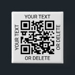 Upload Your QR Code Simple Website or Payment App Button<br><div class="desc">Share any website or payment app with a custom scannable QR code square button. All wording on this template is simple to personalize or delete, and the image can be replaced with your QR code, logo or photo. The colors and font styles also are also easy to change using the...</div>