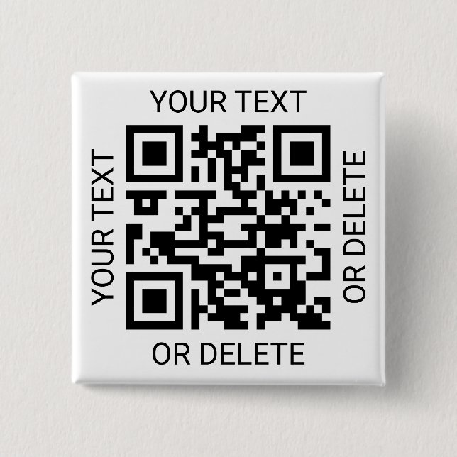 Upload Your QR Code Simple Website or Payment App Button (Front)