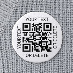 Upload Your QR Code Simple Website or Scan to Pay Button<br><div class="desc">Share any website or payment app with a custom scannable QR code round button. All wording on this template is simple to personalize or delete, and the image can be replaced with your QR code, logo or photo. The colors and font styles also are also easy to change using the...</div>