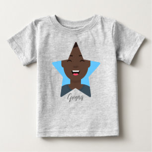Upload your Superstar, Star Shape Photo Baby T-Shirt