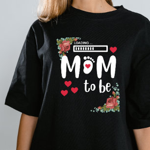 Uploading,mom to be , mother's day plus size T-Shirt