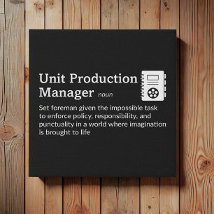 UPM Definition - Film Crew 10" x 10" Faux Canvas Print