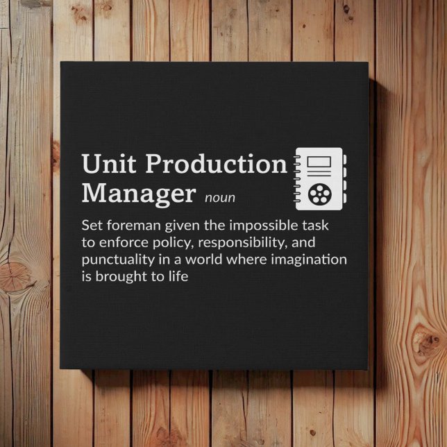 UPM Definition - Film Crew 10" x 10" Faux Canvas Print (Creator Uploaded)