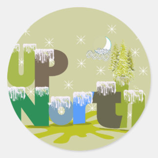 UpNorth Gifts and Apparel Classic Round Sticker