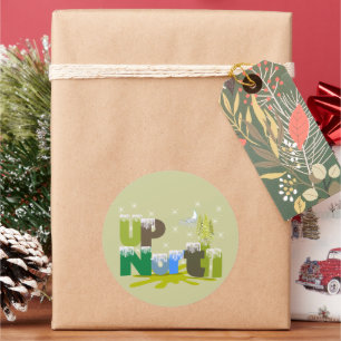 UpNorth Gifts and Apparel Classic Round Sticker