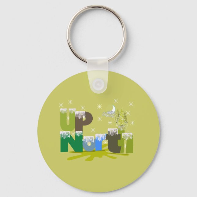 UpNorth Gifts and Apparel Keychain (Front)