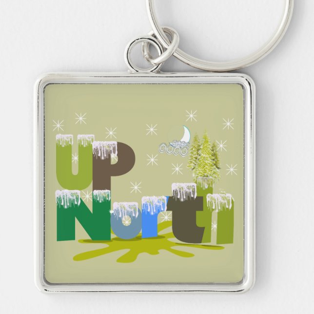 UpNorth Gifts and Apparel Keychain (Front)