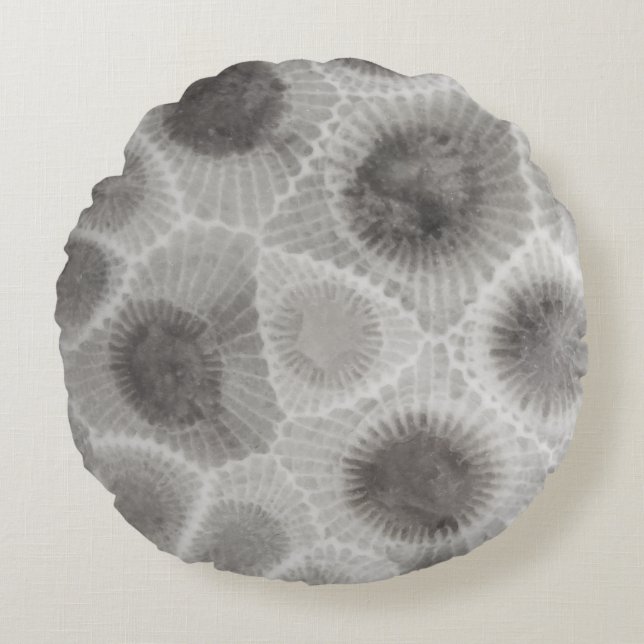 UpNorth Petoskey Stone Pattern Round Pillow (Front)