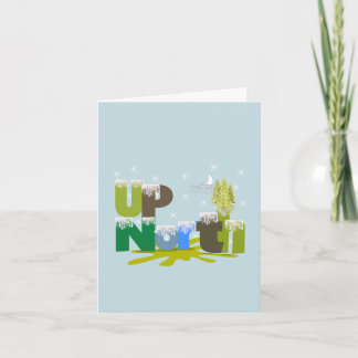 UpNorth Typography Art Thank You Card