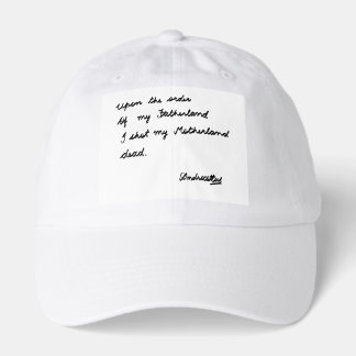 Upon the order of my Fatherland Hat