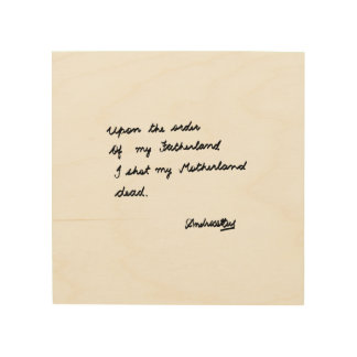 Upon the order of my Fatherland Wood Wall Art