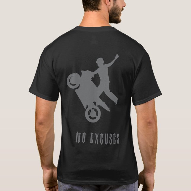 UpOnOne.com No Excuses Logo T-Shirt (Back)